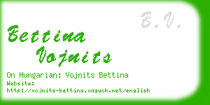 bettina vojnits business card